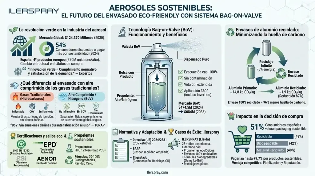 Aerosoles Sostenibles: El Futuro del Envasado Eco-Friendly con Sistema Bag-on-Valve