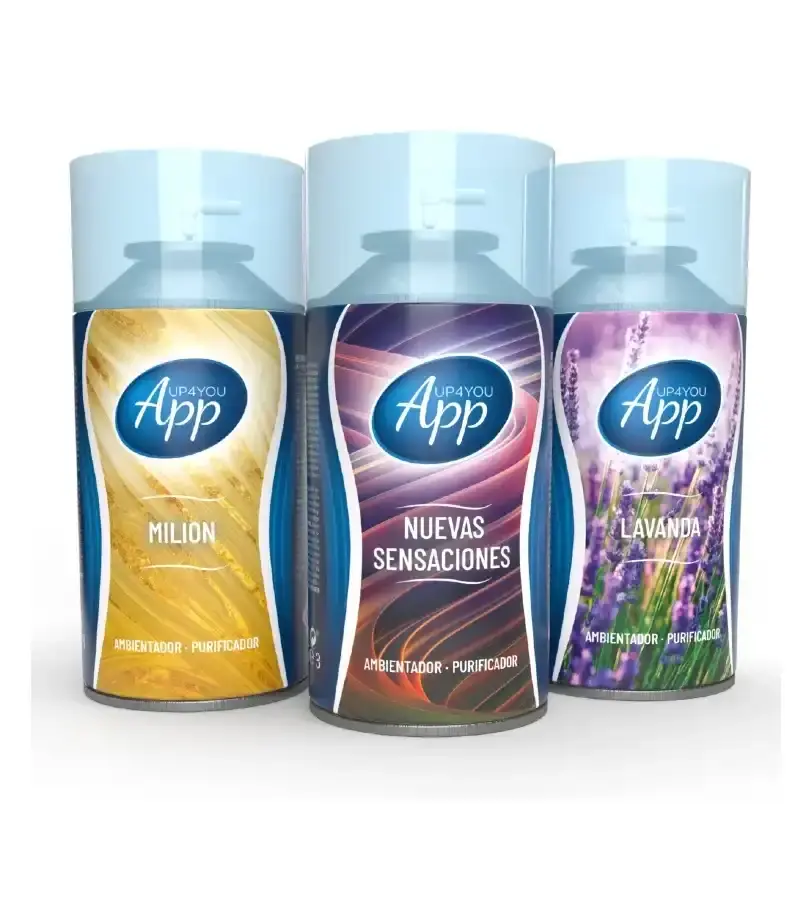 Range of APP aerosols for home and cosmetics